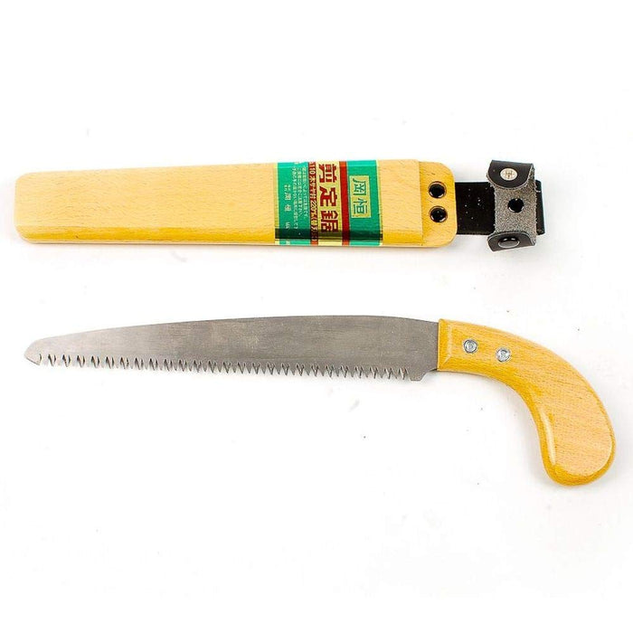 Okatsune 110 Pruning Saw with Wooden Sheath - High-Quality Garden Tool