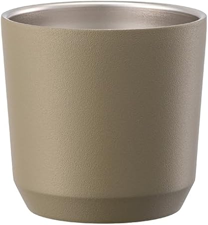 KINTO To-Go Tumbler 240ml Khaki - Portable Travel Mug for Hot and Cold Drinks