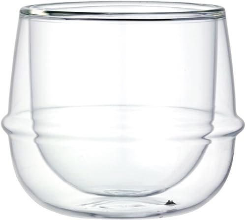 KINTO Kronos 250Ml Double Wall Wine Glass Heat Resistant Microwave Safe