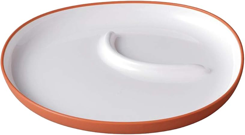 KINTO Bonbo Kids Baby Plate 240x220mm Orange Microwave Dishwasher Safe