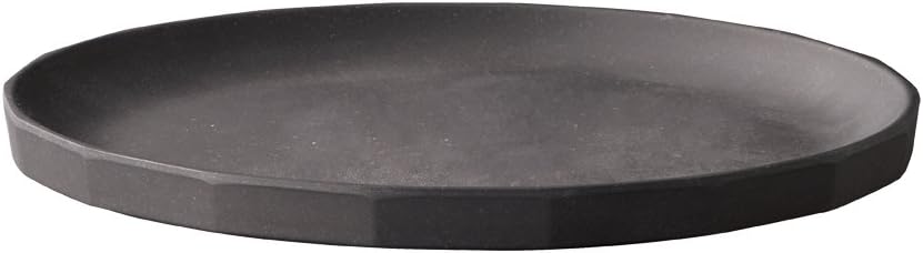 KINTO Alfresco 250mm Black Plate Dishwasher Safe Outdoor Gift 20716
