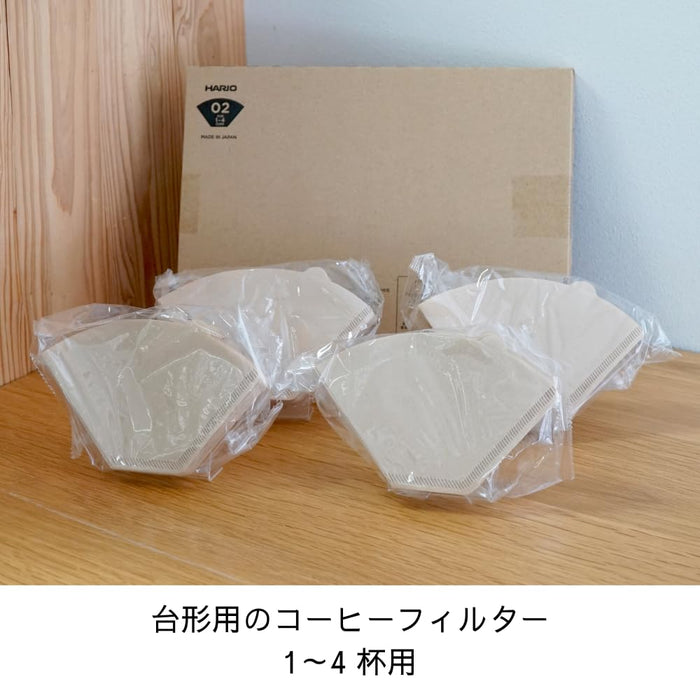 Hario Trapezoid Coffee Filters 1-4 Cups 160 Sheets FSC Certified Japan Made