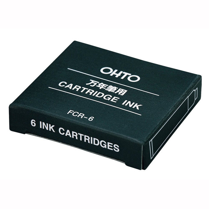 Ohto Black Cartridge Ink for Fountain Pen Box of 10 - FCR-6-Kiichin - The #1 Place for Japanese Goods in Your Hand!