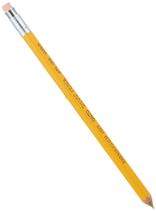 Ohto APS-280 Mechanical Pencil with Wooden Shaft and Eraser Yellow-Kiichin - The #1 Place for Japanese Goods in Your Hand!