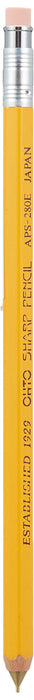 Ohto APS-280 Mechanical Pencil with Wooden Shaft and Eraser Yellow-Kiichin - The #1 Place for Japanese Goods in Your Hand!