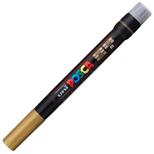 Mitsubishi Pencil Brush Posca PCF-350 in Gold Colour-Kiichin - The #1 Place for Japanese Goods in Your Hand!