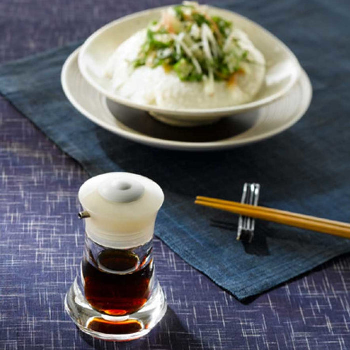 Daiwa Medium Push One Soy Sauce Dispenser in Clear Blue