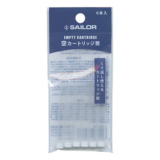 Sailor Fountain Pen 6-Piece Empty Cartridge Tube Set Model 13-0303-000-Kiichin - The #1 Place for Japanese Goods in Your Hand!