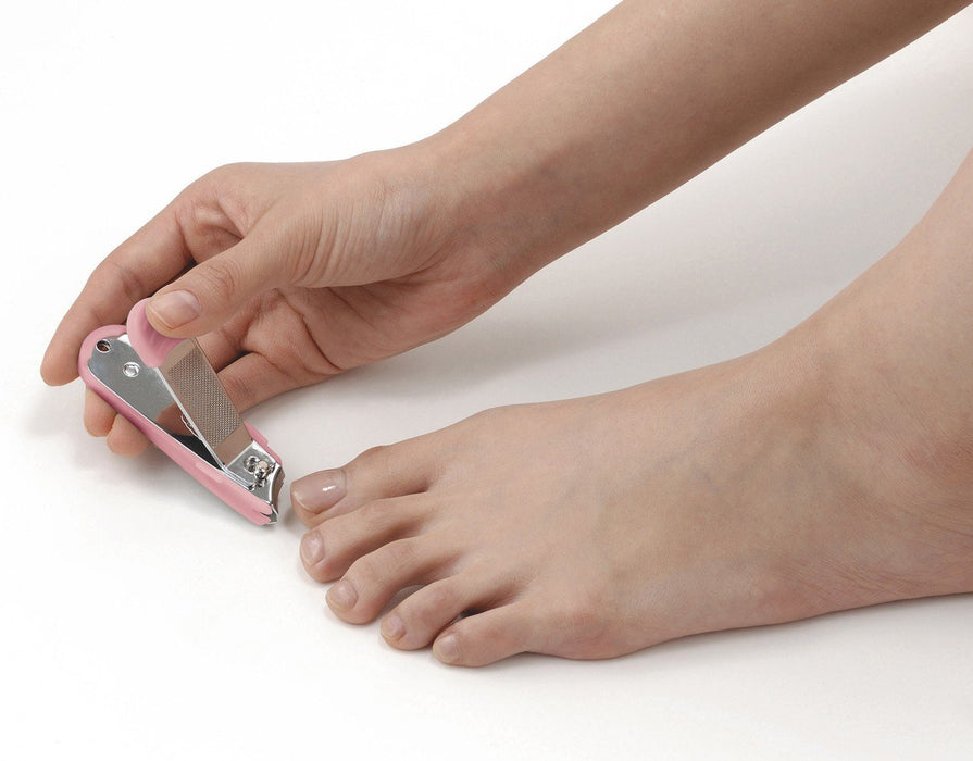 Feather Safety Razor Plié Nail Sharpener for Women - Curved Shatterproof Pink-Kiichin - The #1 Place for Japanese Goods in Your Hand!