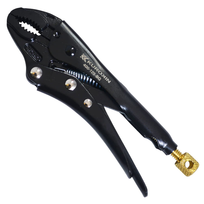 Fujiya Locking Pliers 125mm Black Gold Durable Grip 400-125-Bg