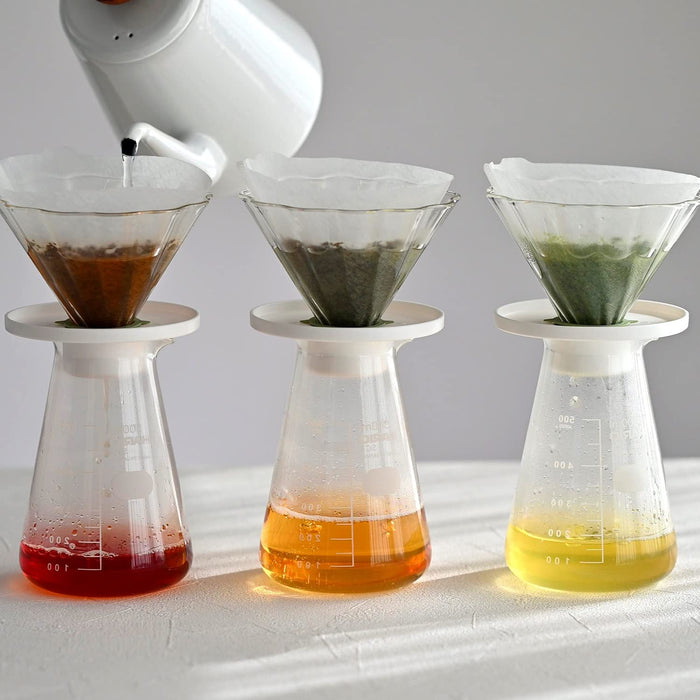 Hario Chacha Dripper Bouquet White 1-4 Cups Coffee Maker Cdb-02-W