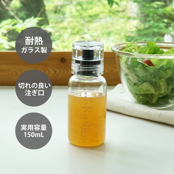 Hario Dressing Bottle Slim 150ml Black Safe for Boiling Water Usage-Kiichin - The #1 Place for Japanese Goods in Your Hand!