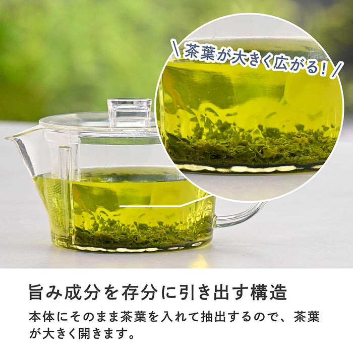 Hario 450Ml Filter-In Teapot Asanoha Design Tritan Dishwasher Safe