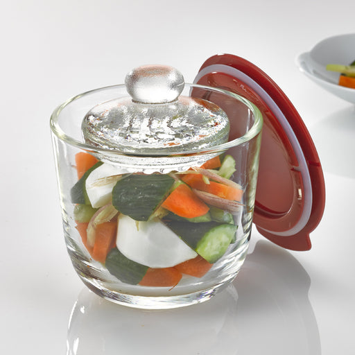 Hario Glass Overnight Pickling Device SR Red Multi-Kiichin - The #1 Place for Japanese Goods in Your Hand!