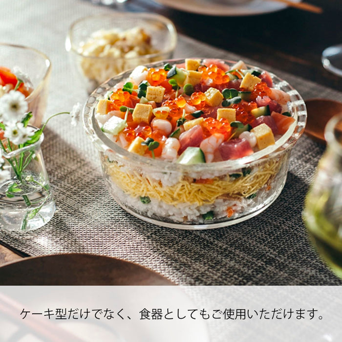 Hario Heat Resistant Glass Cake Mold 1000mL Clear Gratin Dish Made in Japan-Kiichin - The #1 Place for Japanese Goods in Your Hand!