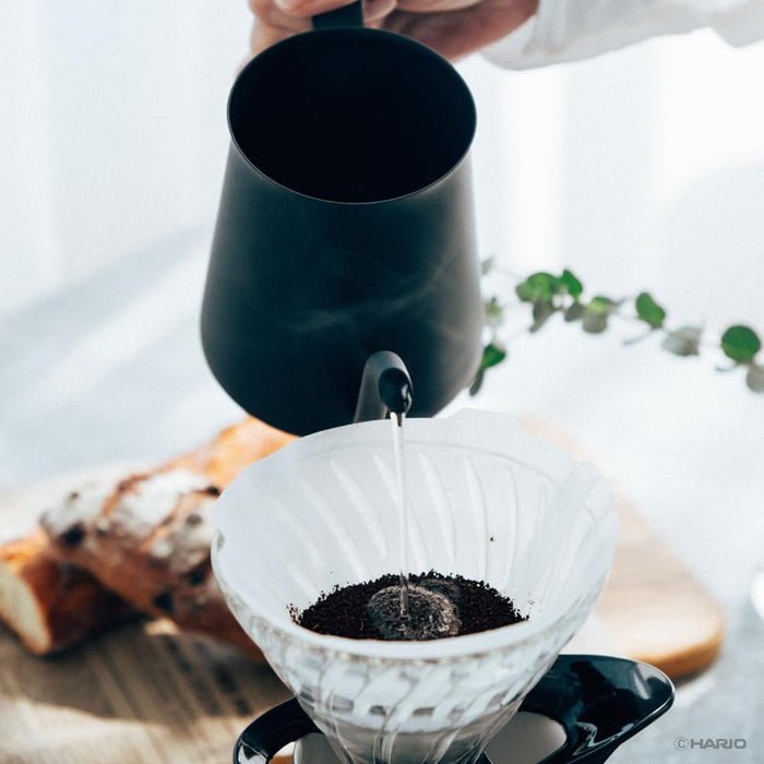 Hario Stainless Steel Coffee Kettle 500Ml Black for Hand Drip Brewing