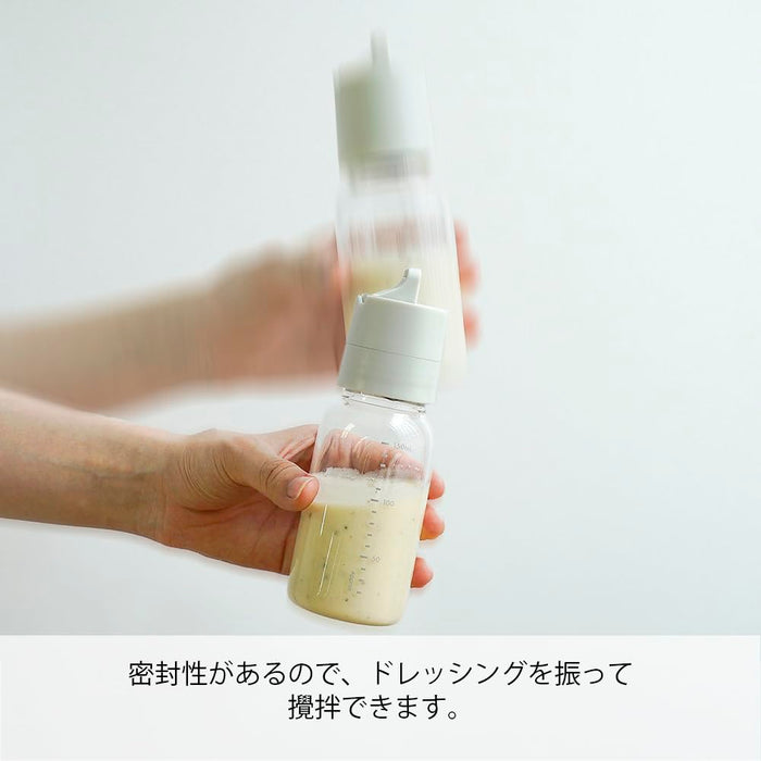 Hario One-Touch Dressing Bottle 150ml Pale Gray Easy Pour Design-Kiichin - The #1 Place for Japanese Goods in Your Hand!