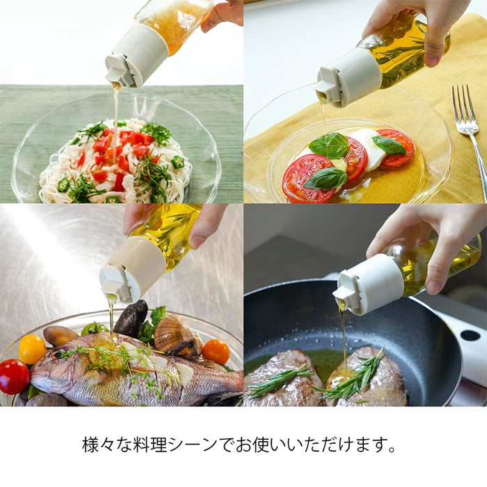 Hario One-Touch Dressing Bottle 150ml Pale Gray Easy Pour Design-Kiichin - The #1 Place for Japanese Goods in Your Hand!