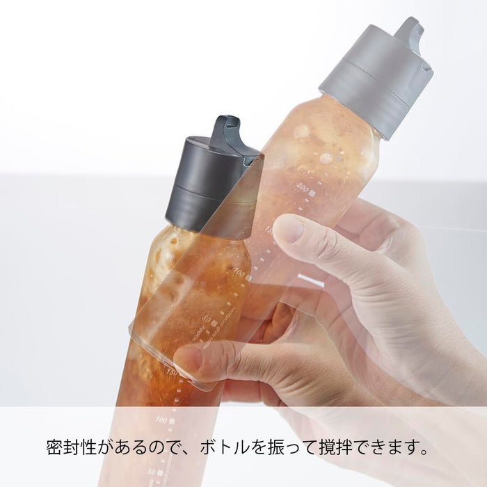 Hario 250ml One-Touch Dressing Bottle Black ODBN-250-B Kitchen Essential-Kiichin - The #1 Place for Japanese Goods in Your Hand!