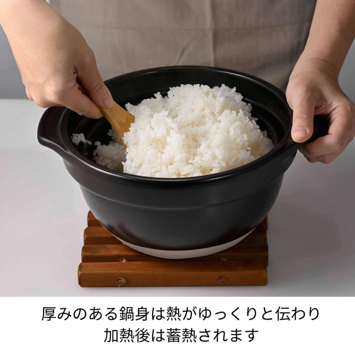 Hario Rice Cooker with Glass Lid 1-2 Cups Heat-Resistant Ceramic Japan-Kiichin - The #1 Place for Japanese Goods in Your Hand!