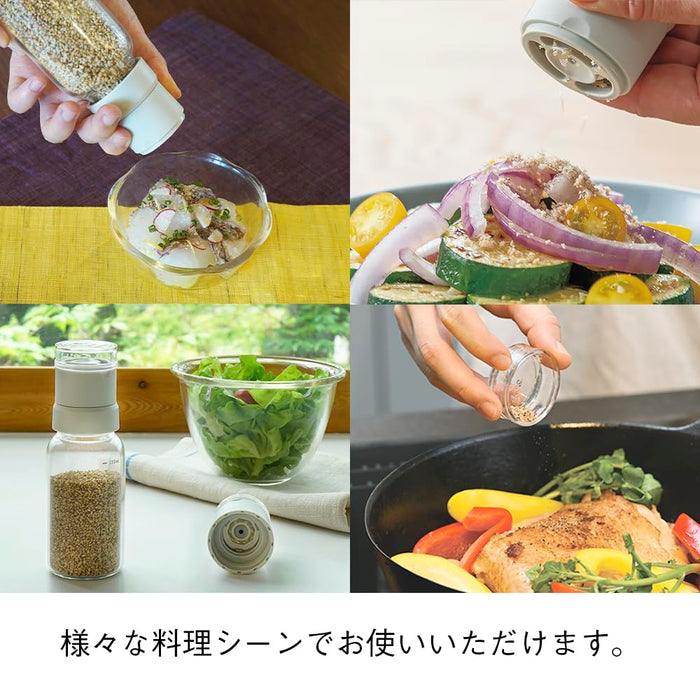 Hario Spice Mill 150ml Sesame Grinder Pale Gray SMGN-150-PGR-Kiichin - The #1 Place for Japanese Goods in Your Hand!