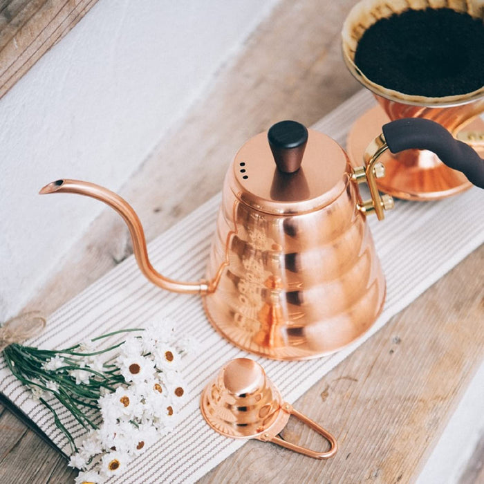 Hario V60 Drip Kettle Buono 700ml Copper Direct Heat Safe Made in Japan-Kiichin - The #1 Place for Japanese Goods in Your Hand!