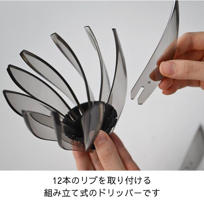 Hario V60 Suiren 02 Black Dripper 1-4 Cups Hand Drip Coffee Maker