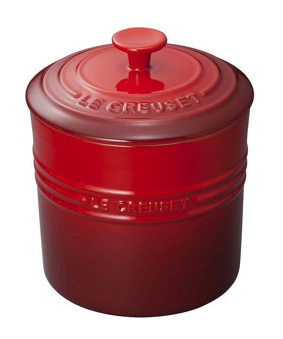 Le Creuset Cherry Red Pet Food Container with Scoop for Dogs and Cats-Kiichin - The #1 Place for Japanese Goods in Your Hand!