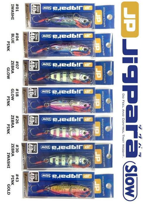 Major Craft Jigpara Shore Slow 30G Metal Jig #26 Zebra Pink Jpslow-30-Kiichin - The #1 Place for Japanese Goods in Your Hand!