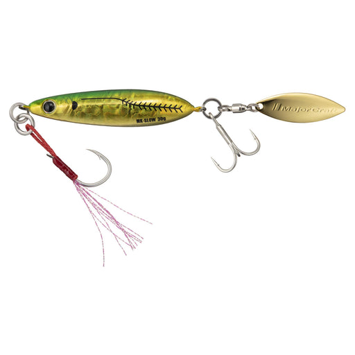 Major Craft Metal Jig Slow 30G Green Gold Maki Jig for Horse Mackerel #79-Kiichin - The #1 Place for Japanese Goods in Your Hand!