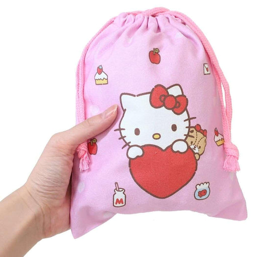 Maruyoshi Kids Pink Character Drawstring Bag S Jkt650-Kiichin - The #1 Place for Japanese Goods in Your Hand!