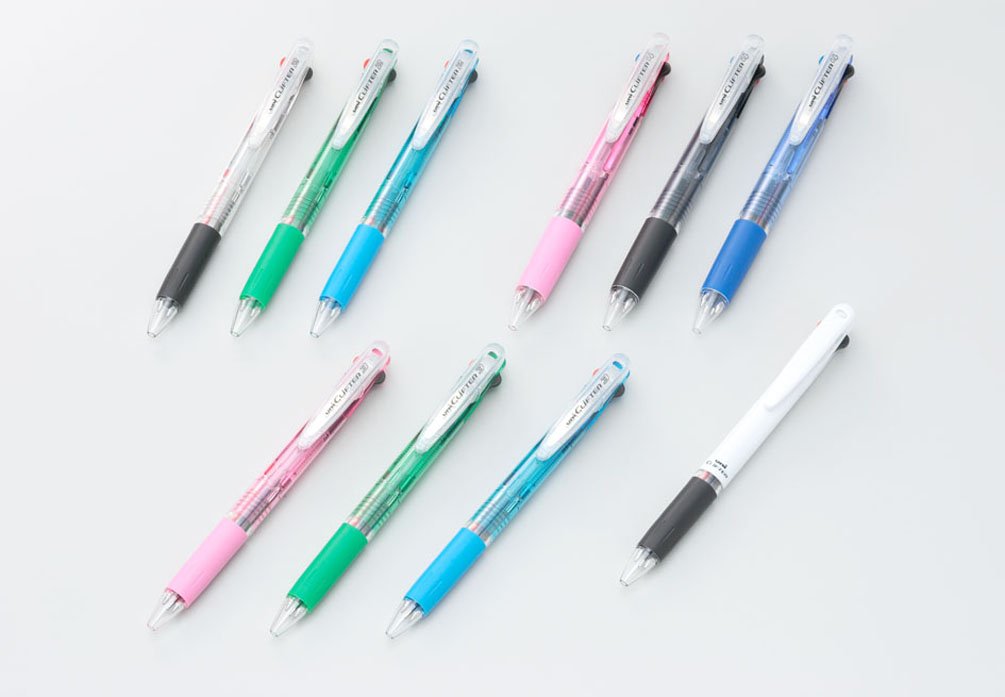 Mitsubishi Pencil 3-Color Ballpoint Pen Clifter 0.7 Transparent Blue Set of 10-Kiichin - The #1 Place for Japanese Goods in Your Hand!