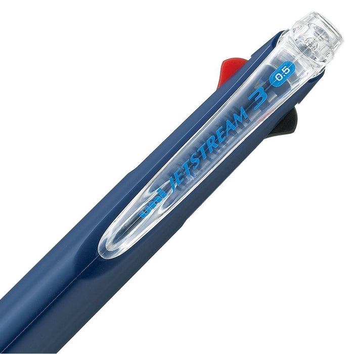 Mitsubishi Pencil 3-Color Jet Stream Ballpoint Pen 0.5mm Easy Write Navy-Kiichin - The #1 Place for Japanese Goods in Your Hand!