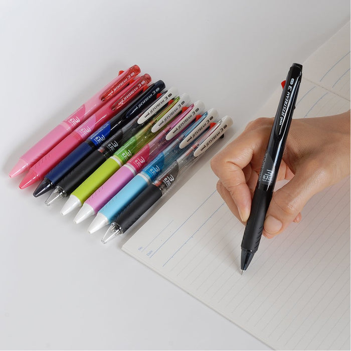 Mitsubishi Pencil 3-Color Jet Stream Ballpoint Pen 0.7 Transparent Easy Write-Kiichin - The #1 Place for Japanese Goods in Your Hand!