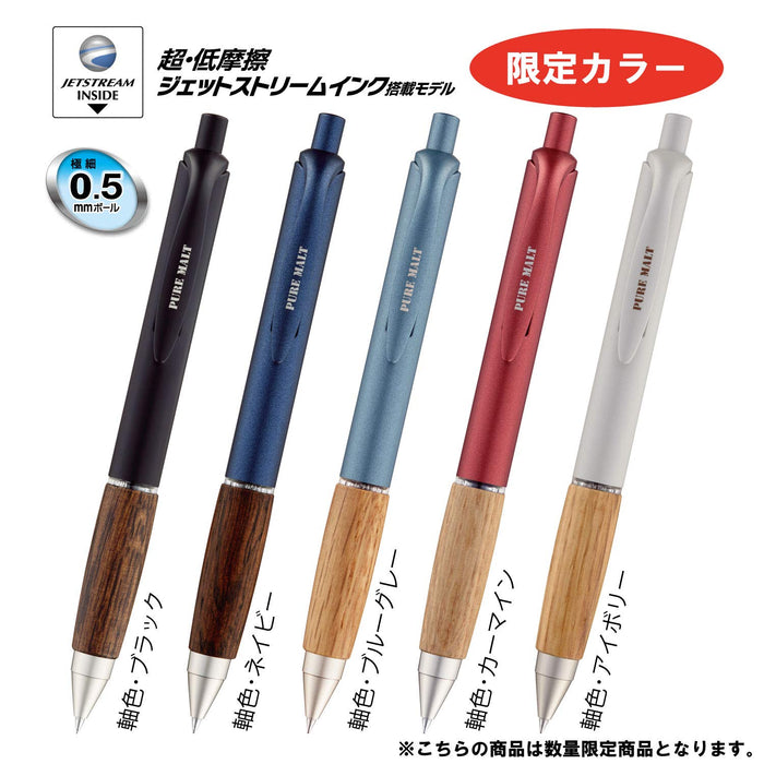 Mitsubishi Pencil Pure Malt Jet Stream Ballpoint Pen in Blue Gray SXN70505BG-Kiichin - The #1 Place for Japanese Goods in Your Hand!