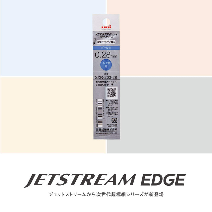 Mitsubishi Pencil Blue Jet Stream Edge 0.28 Ballpoint Pen Refills 10 Pieces-Kiichin - The #1 Place for Japanese Goods in Your Hand!
