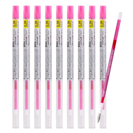 Mitsubishi Pencil Baby Pink Ballpoint Pen Refills 0.38 Style Fit Signo Pack of 10-Kiichin - The #1 Place for Japanese Goods in Your Hand!
