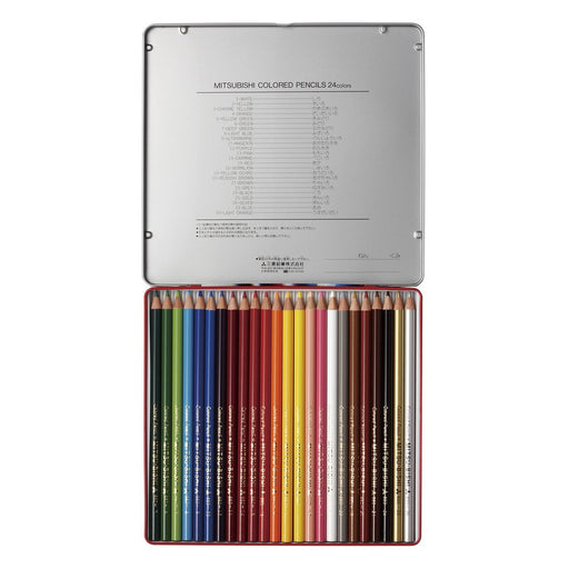 Mitsubishi Pencil 24 Colors Blue Uni Palette Colored Pencil for Elementary School-Kiichin - The #1 Place for Japanese Goods in Your Hand!