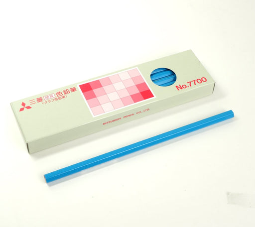 Mitsubishi Pencil Hard No.7700 - Light Blue Colored Pencil Pack of 12-Kiichin - The #1 Place for Japanese Goods in Your Hand!