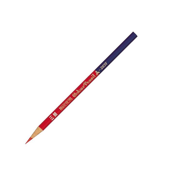 Mitsubishi Pencil No.2637 - Vermilion 7:3 Colored Pencil 1 Dozen Pack-Kiichin - The #1 Place for Japanese Goods in Your Hand!