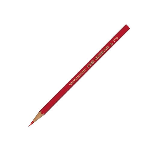 Mitsubishi Pencil No.770 Hexagonal Shaft Colored Pencils Vermilion 1 Dozen Pack-Kiichin - The #1 Place for Japanese Goods in Your Hand!