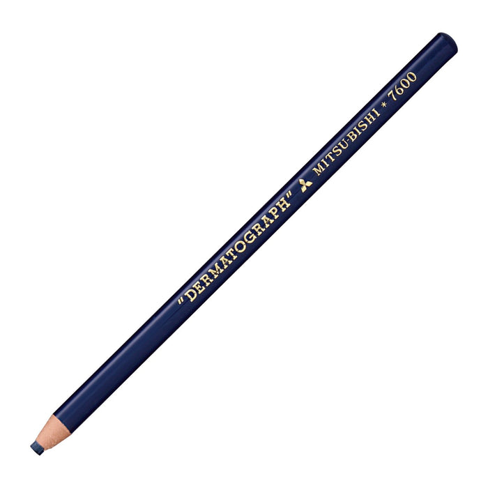 Mitsubishi Pencil No.7600 Indigo Colored Oil Dermatograph Pack of 12-Kiichin - The #1 Place for Japanese Goods in Your Hand!