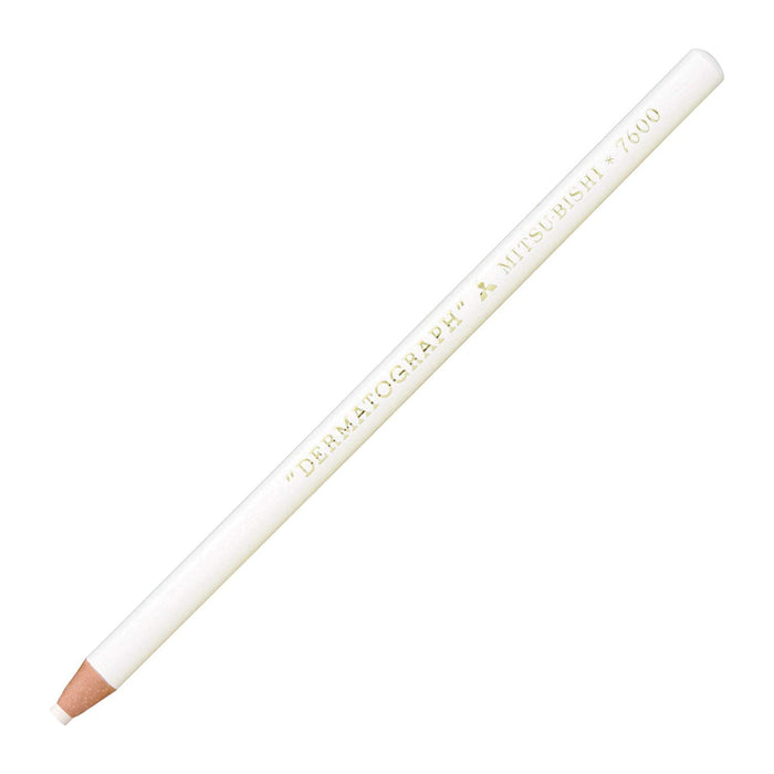 Mitsubishi Pencil No.7600 - White Oil Colored Pencils Dermatograph 1 Dozen Pack-Kiichin - The #1 Place for Japanese Goods in Your Hand!
