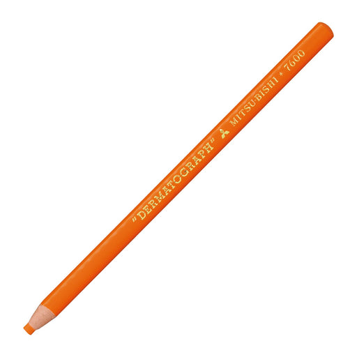 Mitsubishi Pencil No.7600 - Orange Oil-Based Colored Pencils Dermatograph Pack of 12-Kiichin - The #1 Place for Japanese Goods in Your Hand!