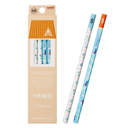 Mitsubishi Pencil Drawing Hahatoko HT01 6B 1 Dozen House & Sea Art K56136B-Kiichin - The #1 Place for Japanese Goods in Your Hand!