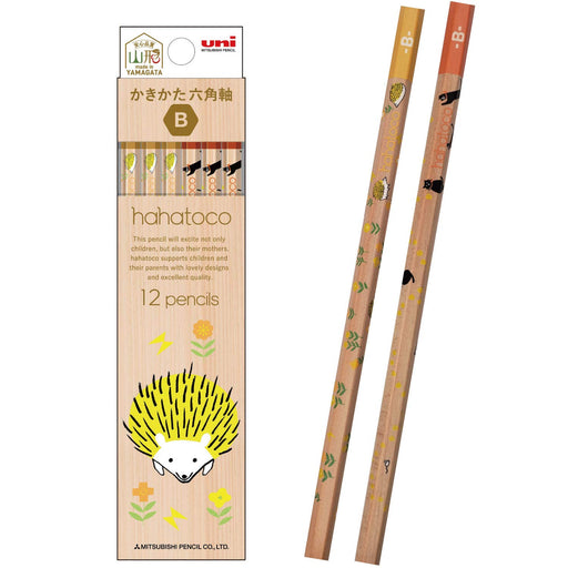 Mitsubishi Pencil Hahatoko HT03 B Drawing Set Cat & Hedgehog 1 Dozen K5633B-Kiichin - The #1 Place for Japanese Goods in Your Hand!