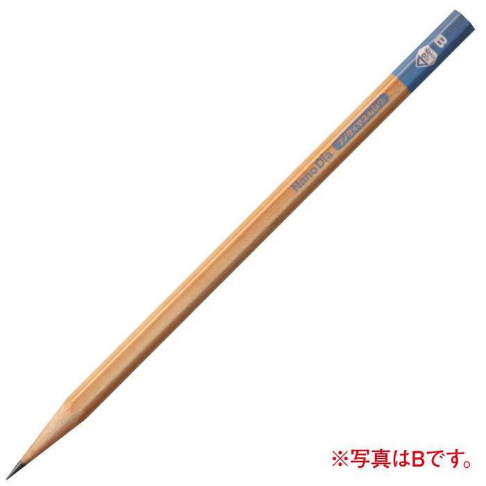 Mitsubishi Pencil 2B Nano Diamond Wooden Drawing Pencils Blue Pack of 12 for Elementary Students-Kiichin - The #1 Place for Japanese Goods in Your Hand!
