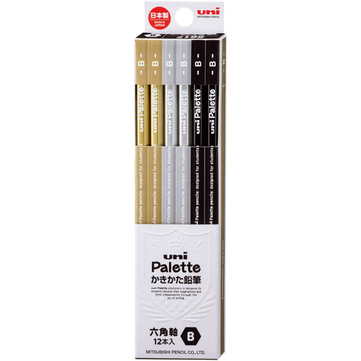 Mitsubishi Pencil Uni Palette B Drawing Black Pack of 12-Kiichin - The #1 Place for Japanese Goods in Your Hand!