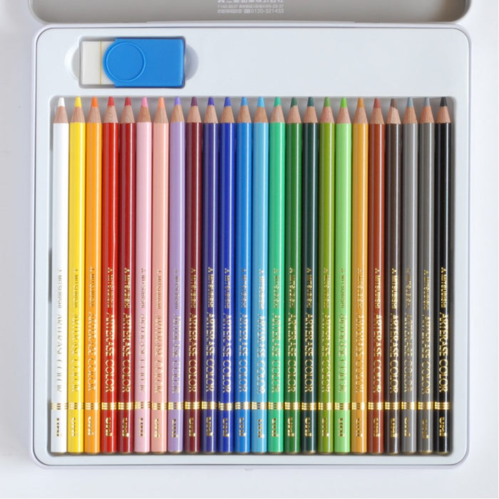 Mitsubishi Pencil Uniarterase 24 Colored Erasable Pencils Set UAC24C-Kiichin - The #1 Place for Japanese Goods in Your Hand!