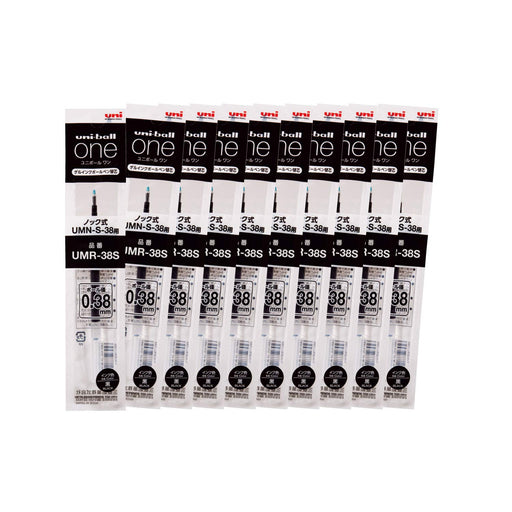 Mitsubishi Pencil Uniball One Gel Ballpoint Pen Refill 0.38 Black 10 Pieces-Kiichin - The #1 Place for Japanese Goods in Your Hand!